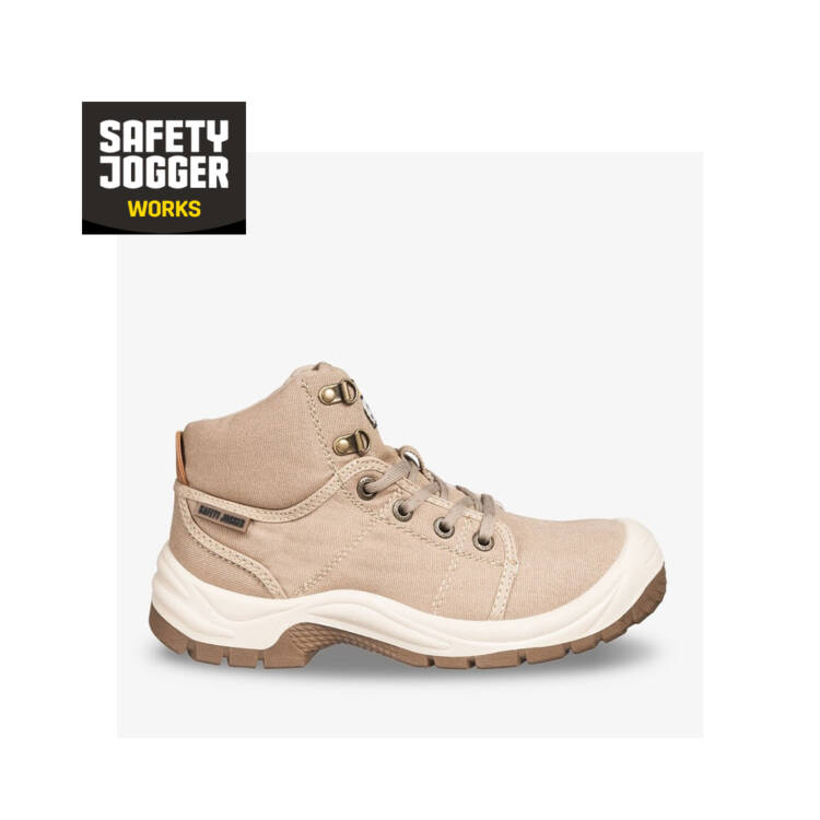 Safety Jogger Desert S1P Stylish safety boot with a canvas upper