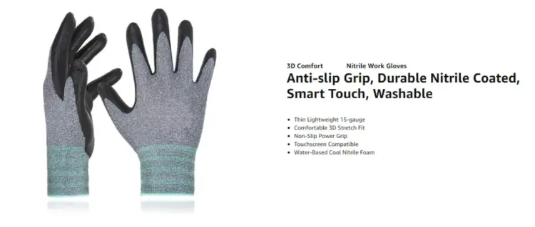 Crinkle Latex Rubber Hand Coated Safety Work Gloves - Image 9