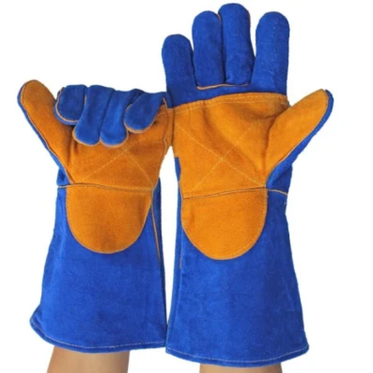 Heat Proof Welding Gloves with Palm - Image 3