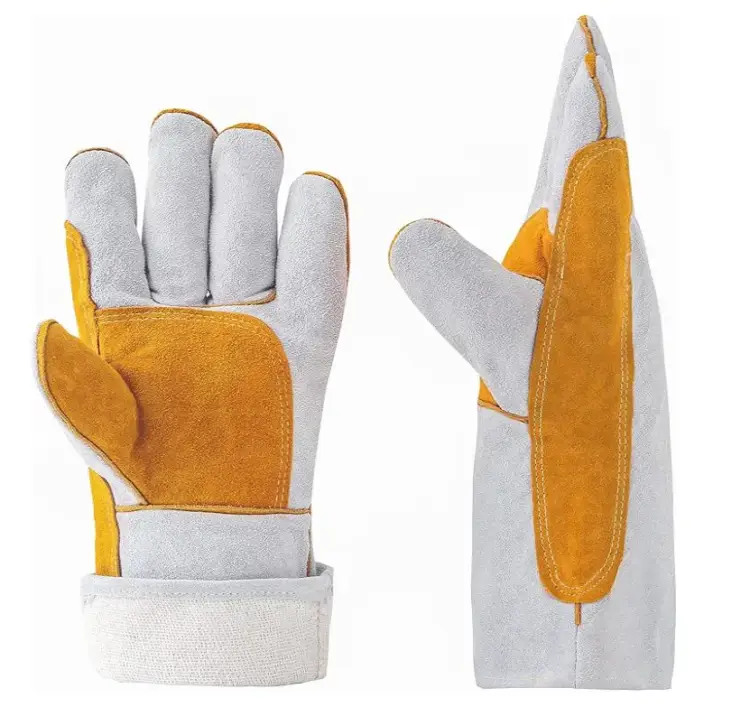 Heat Proof Welding Gloves with Palm - Image 8